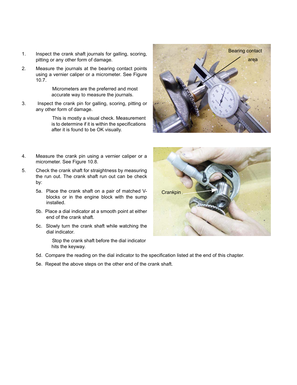 Crank shaft inspection | Cub Cadet MTD 70 Series User Manual | Page 112 / 134