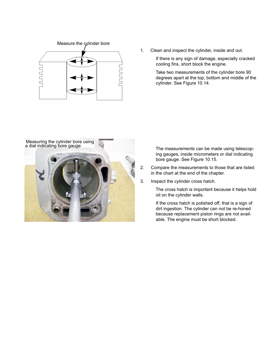 Cylinder inspection | Cub Cadet MTD 70 Series User Manual | Page 115 / 134