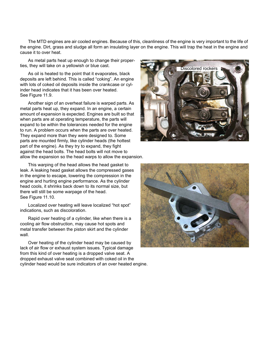 Overheated | Cub Cadet MTD 70 Series User Manual | Page 130 / 134