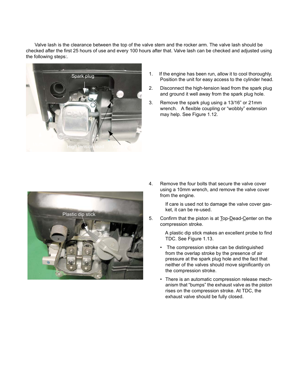 Valve lash | Cub Cadet MTD 70 Series User Manual | Page 19 / 134