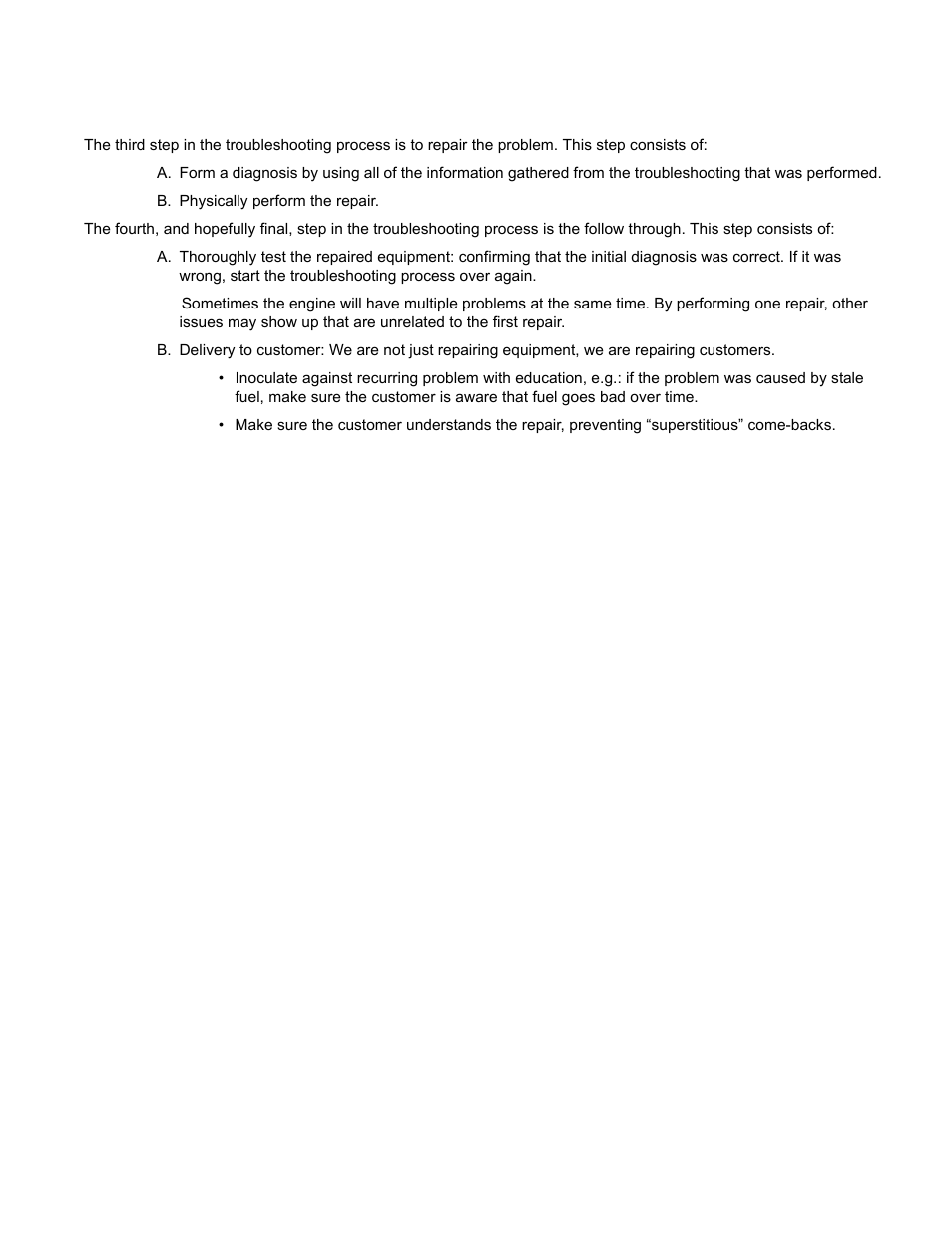 Repairing the problem | Cub Cadet MTD 70 Series User Manual | Page 29 / 134