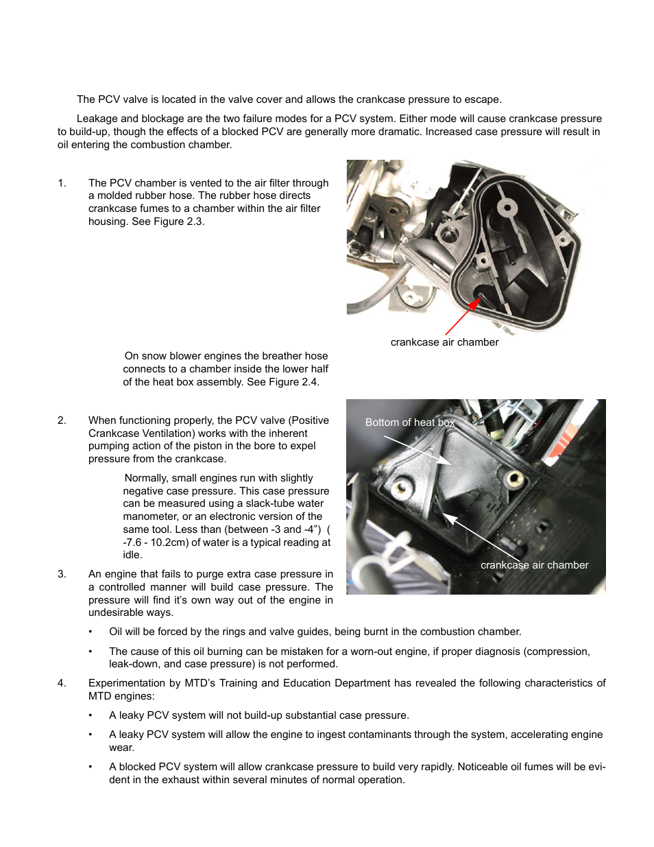 Pcv testing | Cub Cadet MTD 70 Series User Manual | Page 33 / 134
