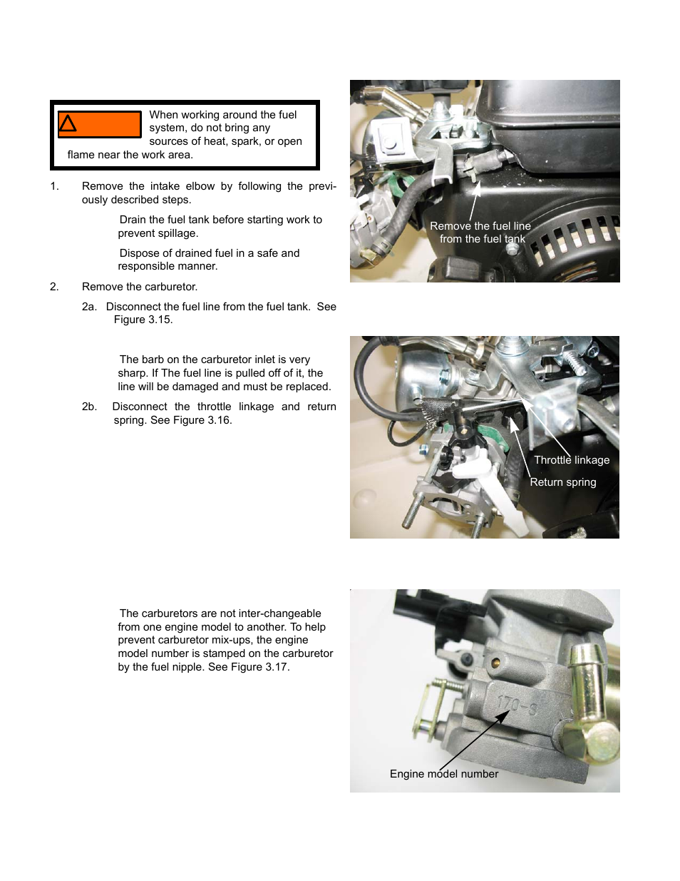 Carburetor insulator | Cub Cadet MTD 70 Series User Manual | Page 44 / 134