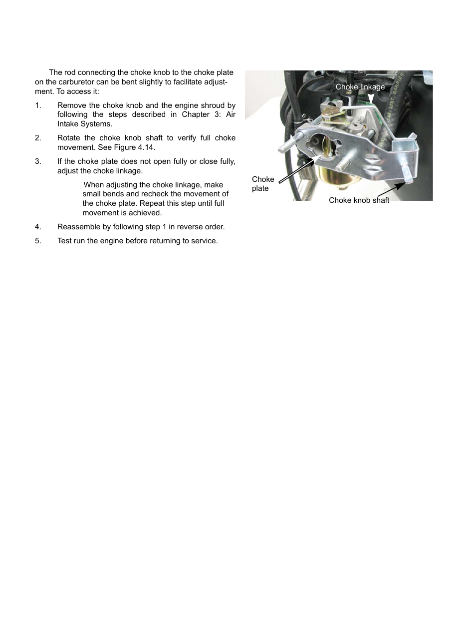 Choke linkage | Cub Cadet MTD 70 Series User Manual | Page 54 / 134