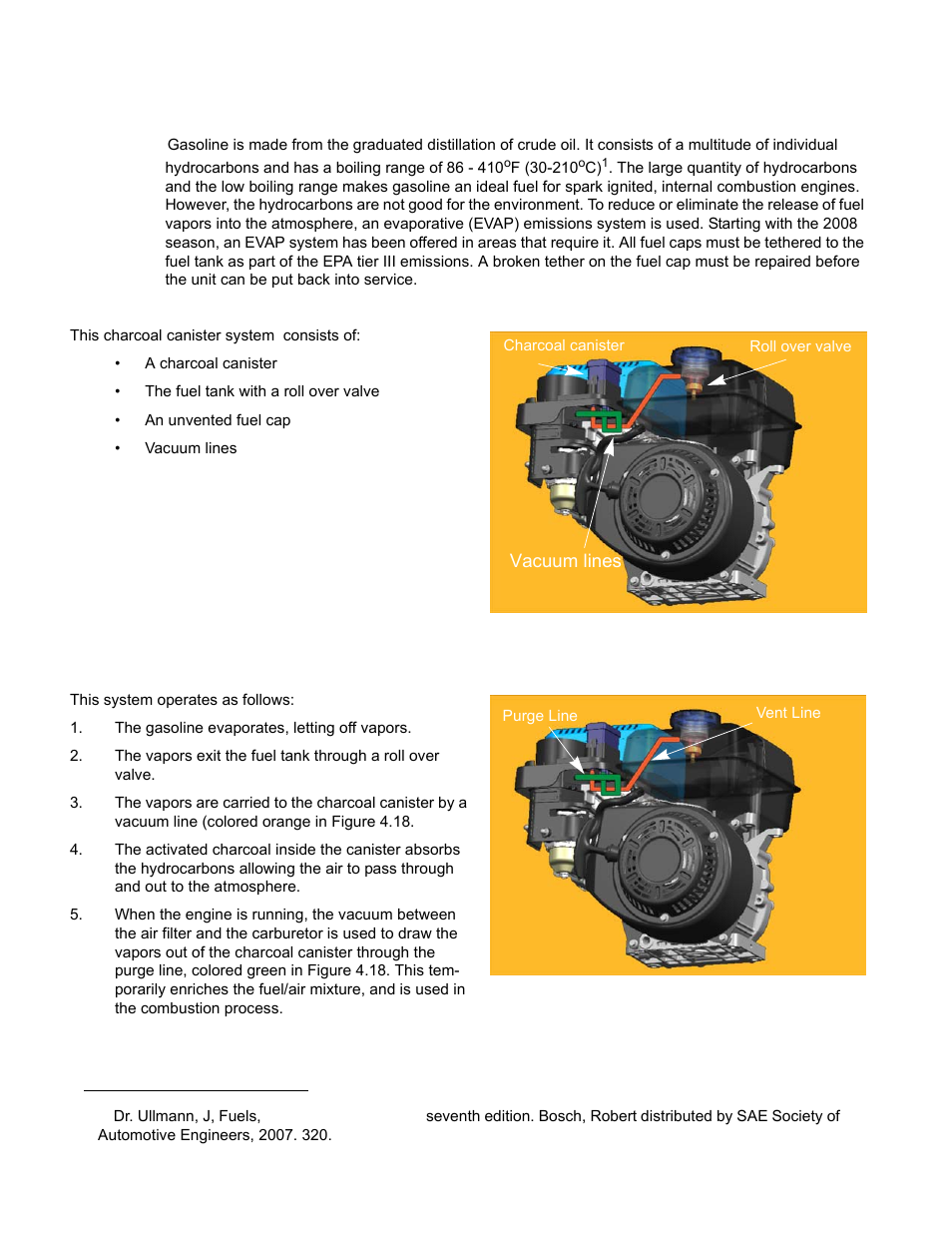 Evaporative (evap) emissions system | Cub Cadet MTD 70 Series User Manual | Page 56 / 134