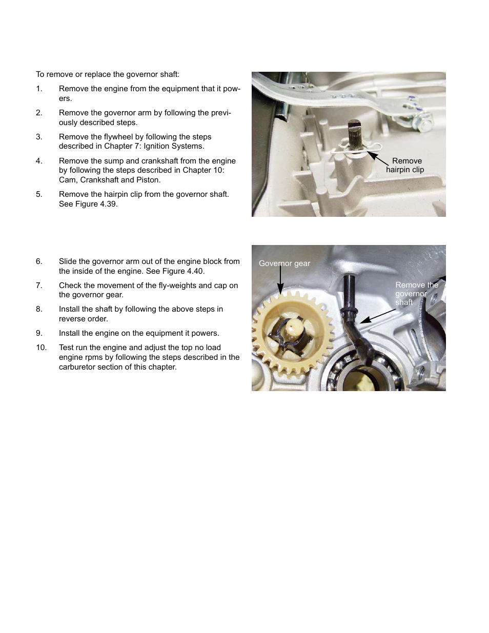 Governor shaft | Cub Cadet MTD 70 Series User Manual | Page 66 / 134