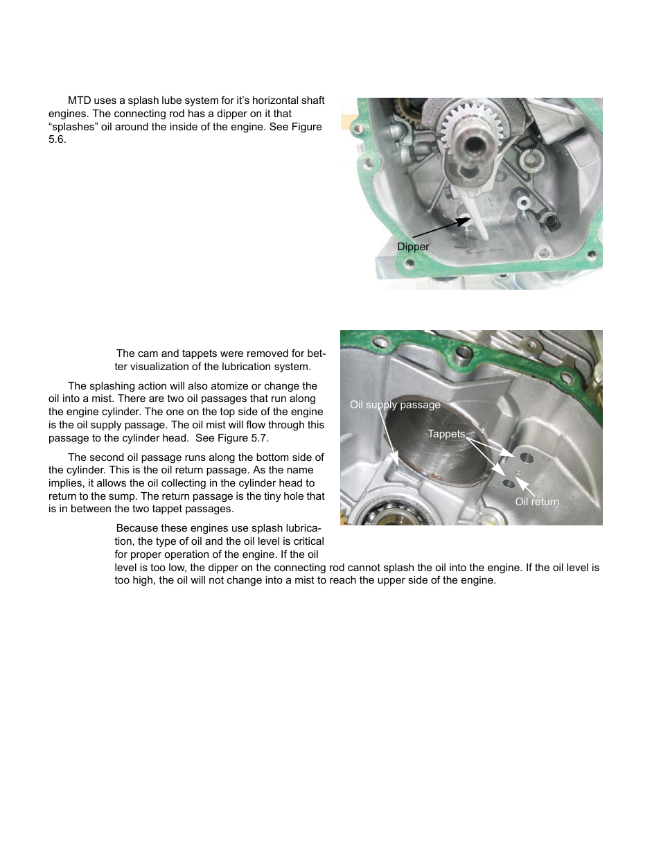 Lubrication system | Cub Cadet MTD 70 Series User Manual | Page 72 / 134