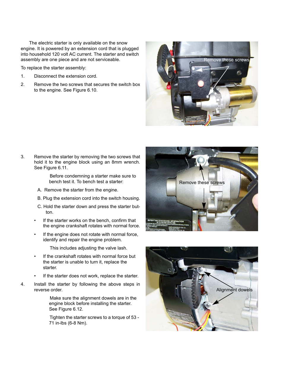 Electric starter | Cub Cadet MTD 70 Series User Manual | Page 80 / 134