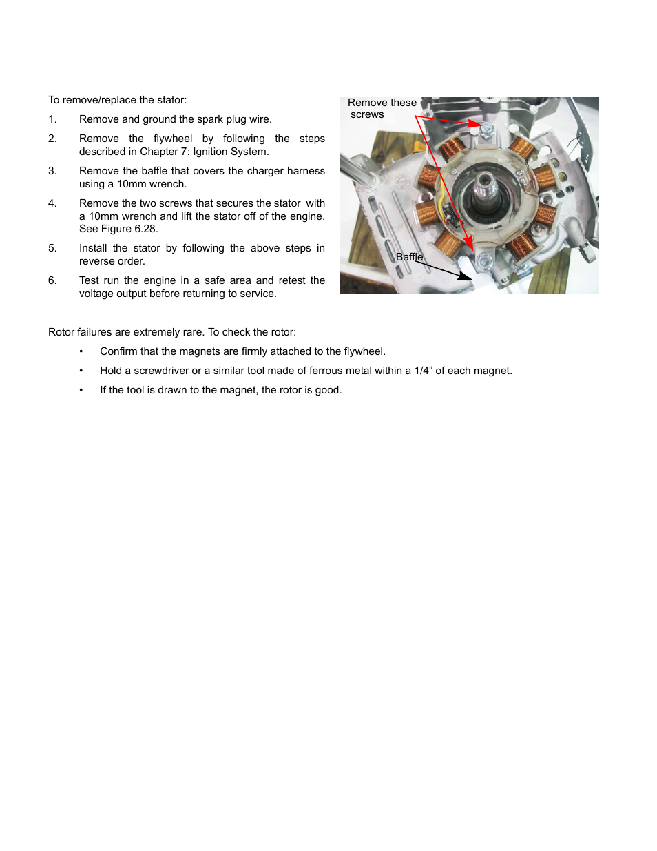 Stator, Rotor, Stator rotor | Cub Cadet MTD 70 Series User Manual | Page 86 / 134