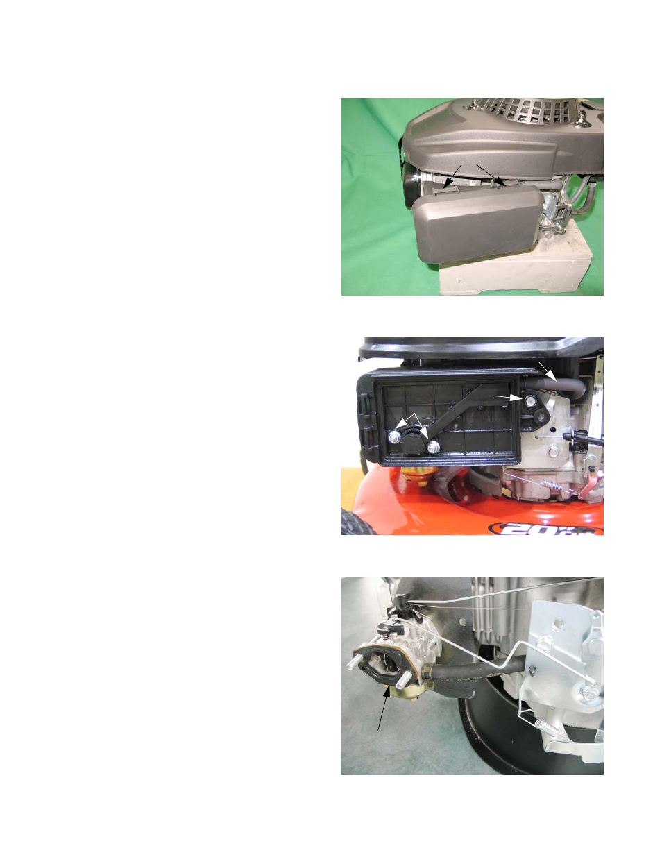 Paper filter with a snap fit door, Paper air filter housings | Cub Cadet MTD 70 Series User Manual | Page 36 / 142