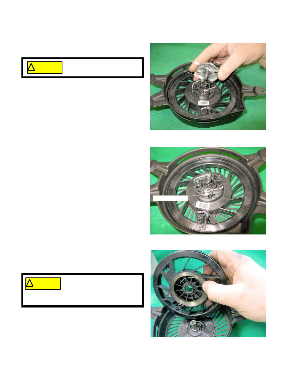 Starter pulley and recoil spring | Cub Cadet MTD P71 Series User Manual | Page 72 / 120