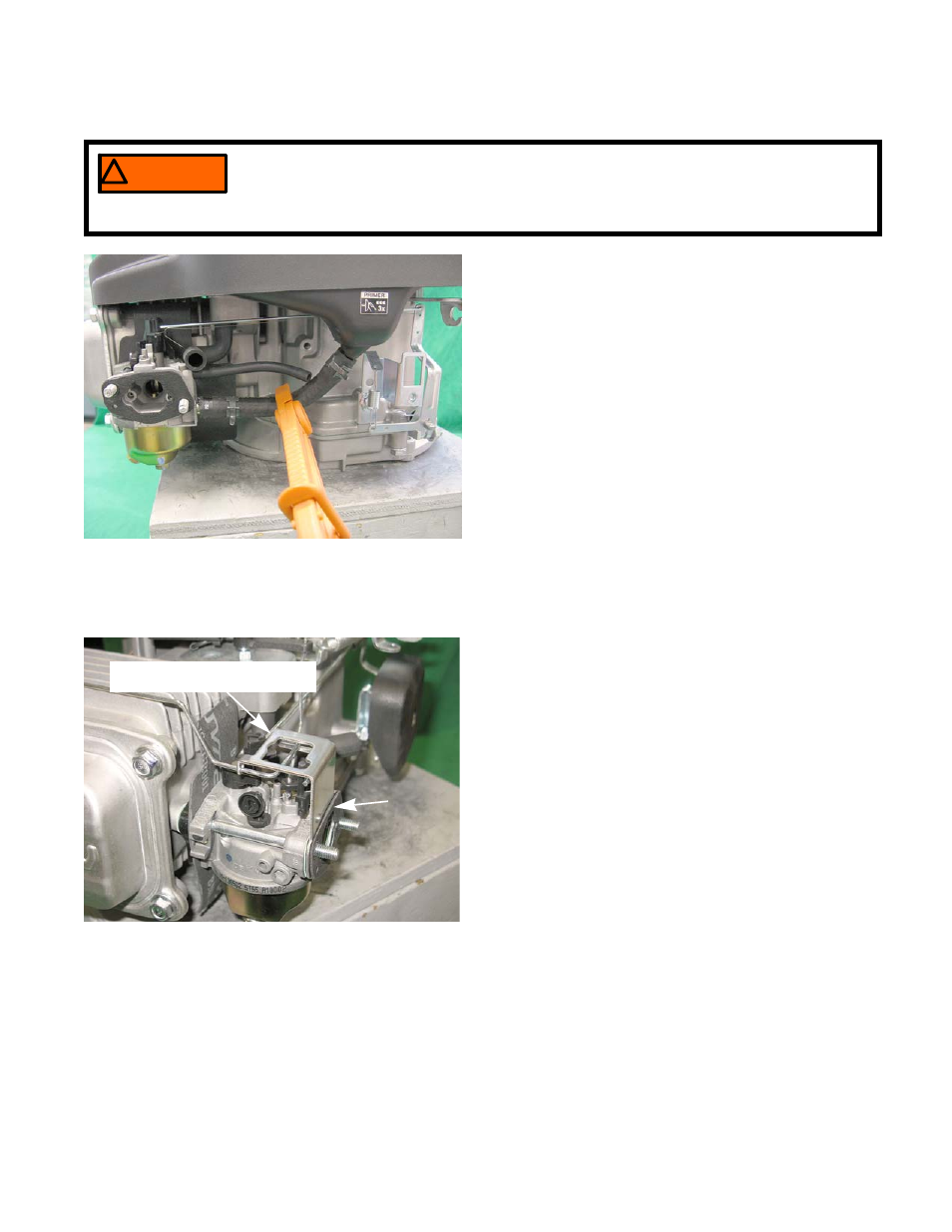 Carburetor insulator | Cub Cadet T65 Series User Manual | Page 39 / 114