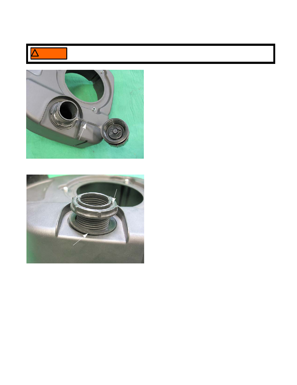 The fuel tank | Cub Cadet T65 Series User Manual | Page 47 / 114