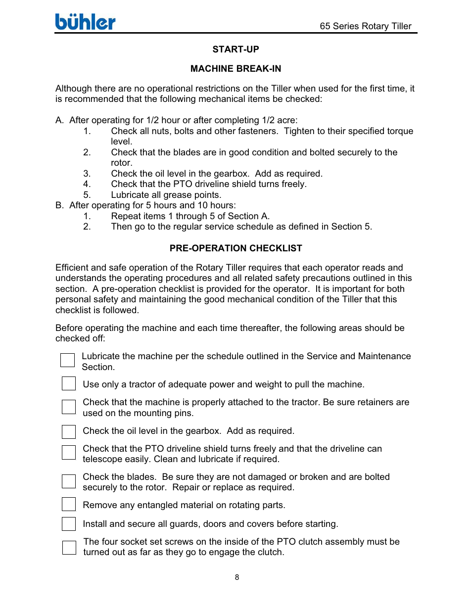 Buhler Farm king FK302 User Manual | Page 12 / 48