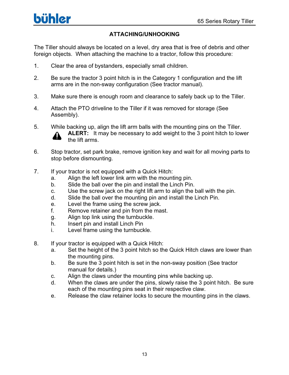 Buhler Farm king FK302 User Manual | Page 17 / 48