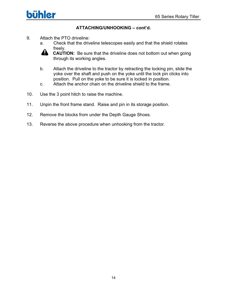 Buhler Farm king FK302 User Manual | Page 18 / 48