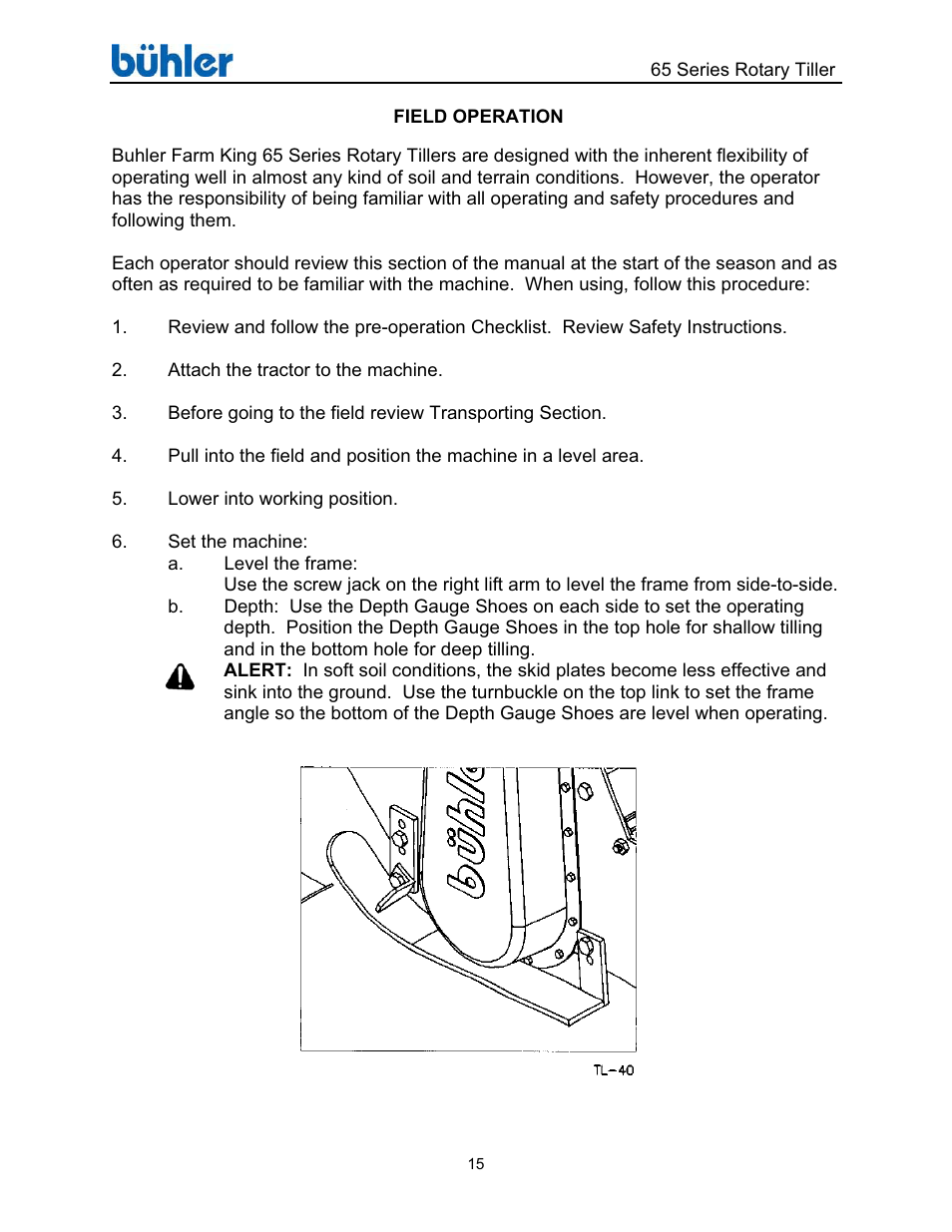 Buhler Farm king FK302 User Manual | Page 19 / 48