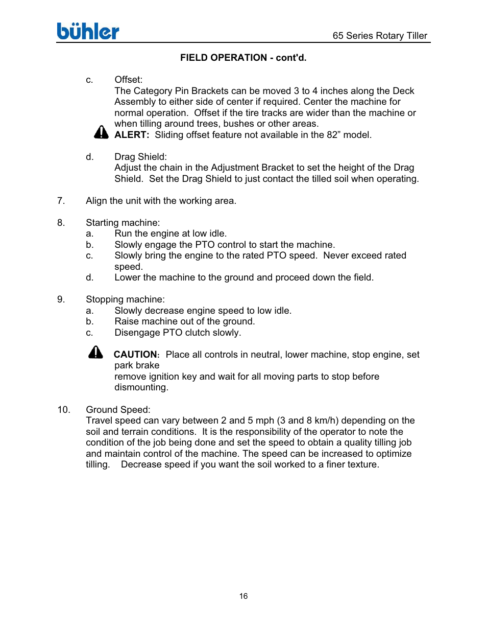 Buhler Farm king FK302 User Manual | Page 20 / 48