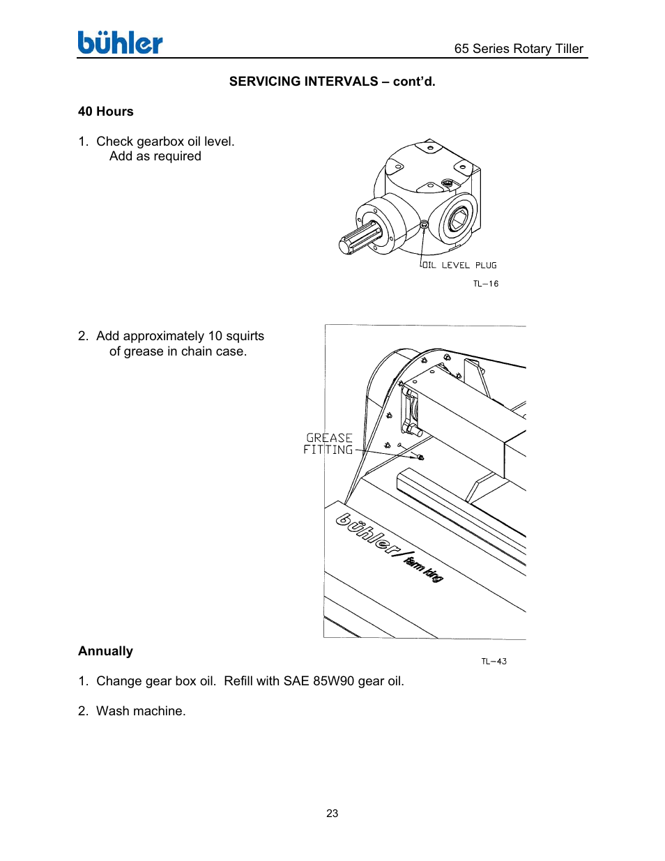 Buhler Farm king FK302 User Manual | Page 27 / 48