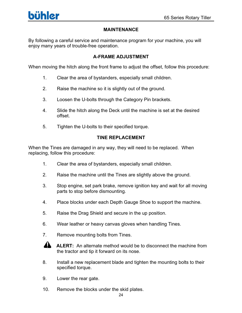 Buhler Farm king FK302 User Manual | Page 28 / 48