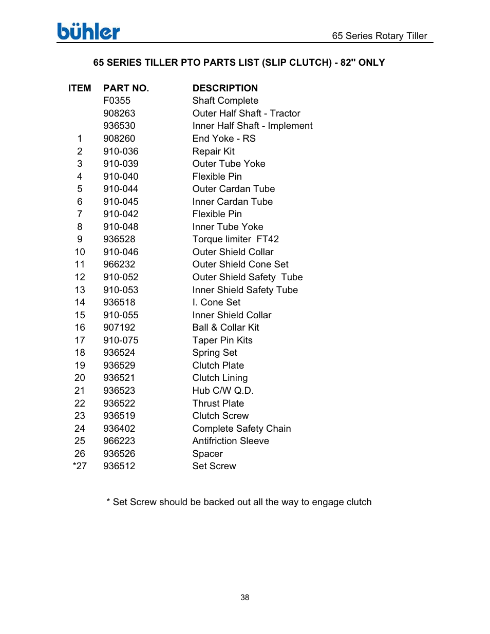 Buhler Farm king FK302 User Manual | Page 42 / 48