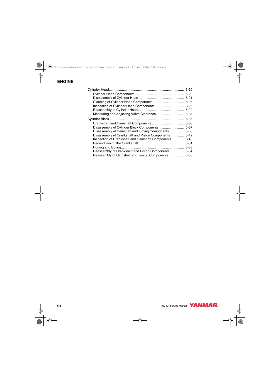 Engine | Cub Cadet Yanmar 3TNV72 User Manual | Page 101 / 283
