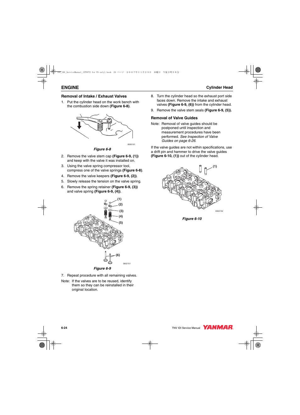 Engine | Cub Cadet Yanmar 3TNV72 User Manual | Page 123 / 283