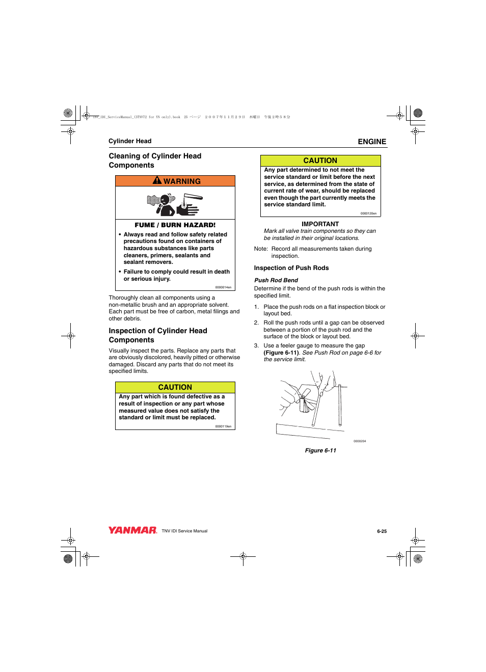 Cub Cadet Yanmar 3TNV72 User Manual | Page 124 / 283