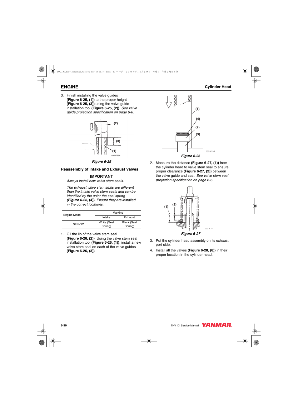 Engine | Cub Cadet Yanmar 3TNV72 User Manual | Page 129 / 283