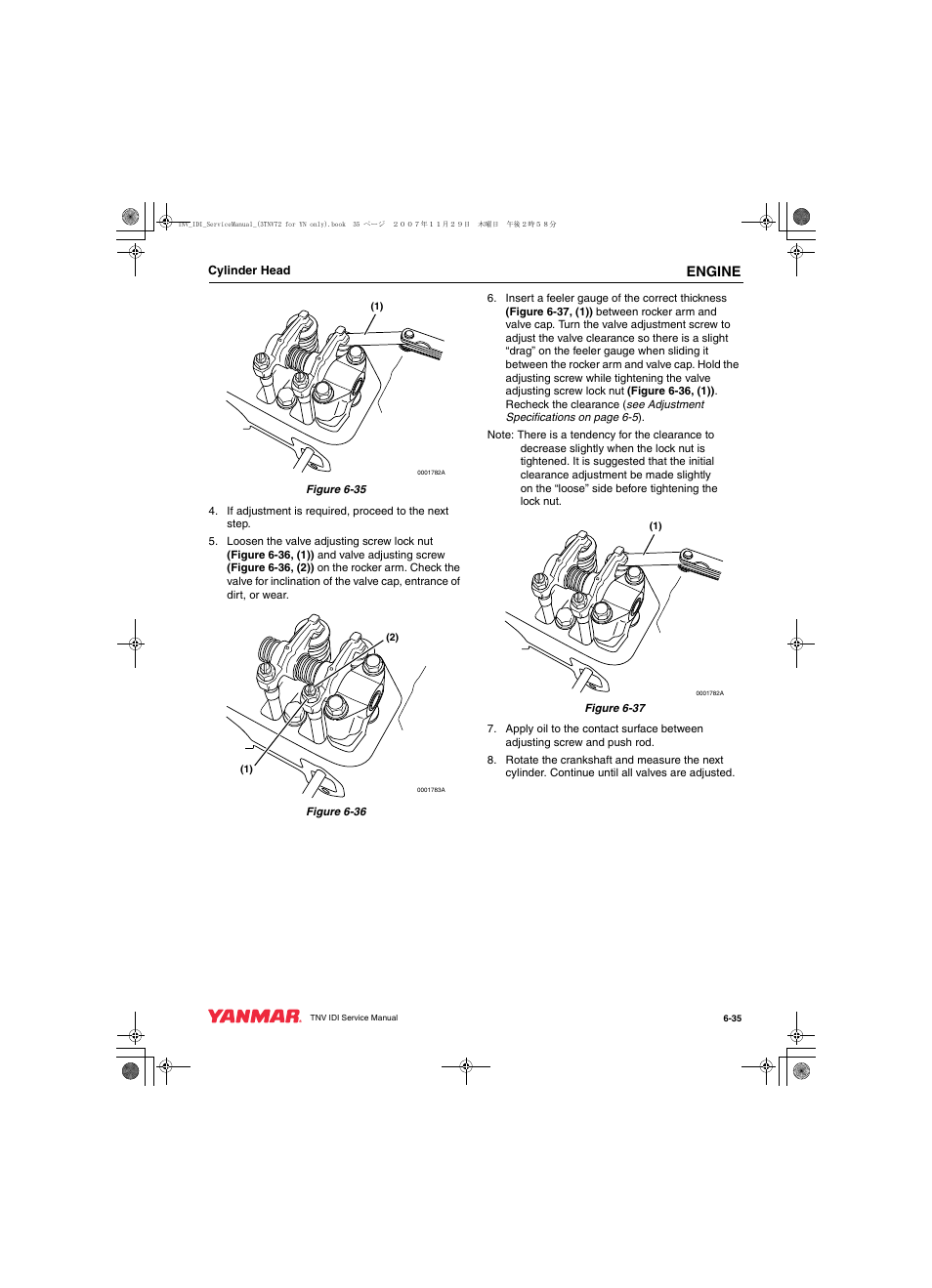 Engine | Cub Cadet Yanmar 3TNV72 User Manual | Page 134 / 283