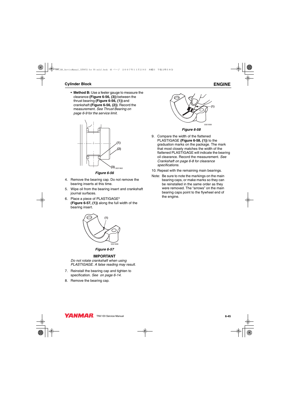 Engine | Cub Cadet Yanmar 3TNV72 User Manual | Page 144 / 283