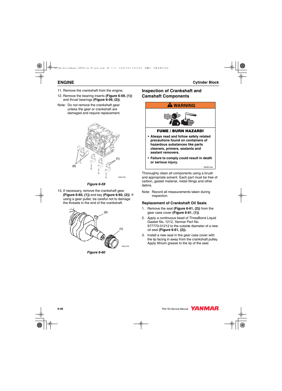 Cub Cadet Yanmar 3TNV72 User Manual | Page 145 / 283