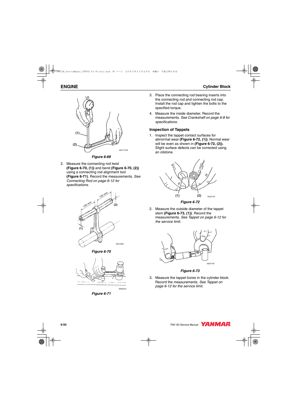 Engine | Cub Cadet Yanmar 3TNV72 User Manual | Page 149 / 283