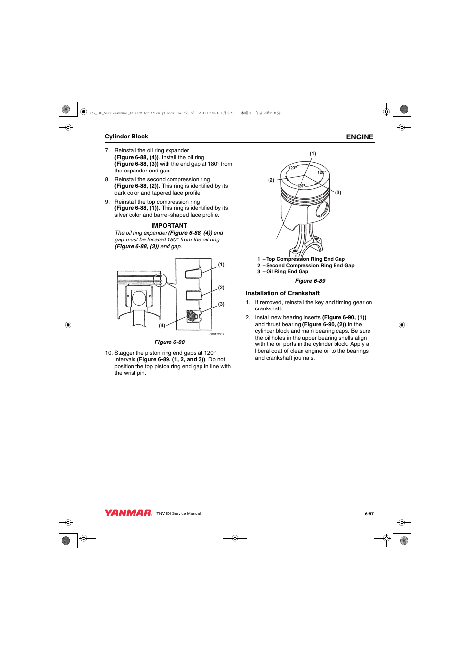 Engine | Cub Cadet Yanmar 3TNV72 User Manual | Page 156 / 283