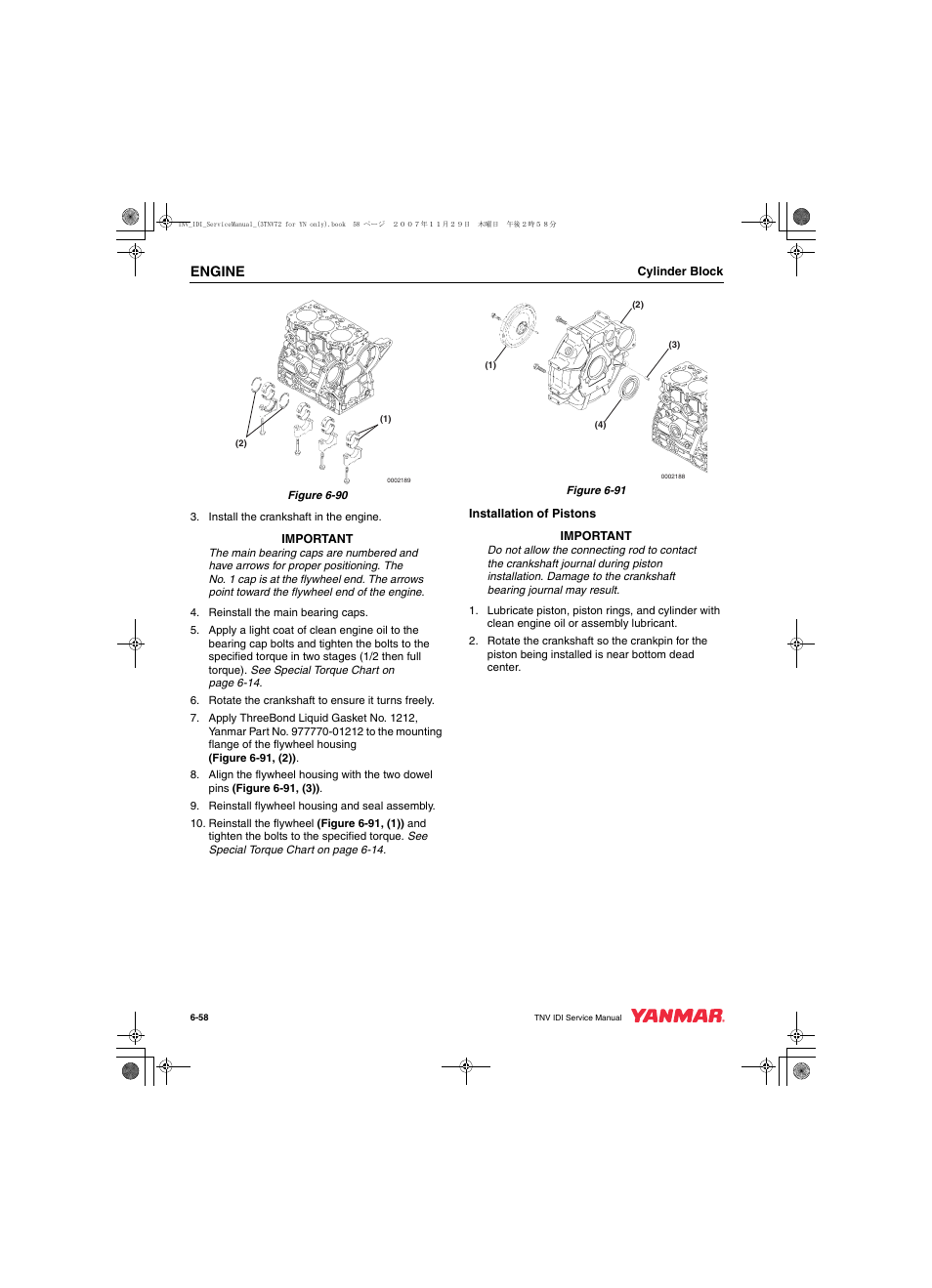 Engine | Cub Cadet Yanmar 3TNV72 User Manual | Page 157 / 283