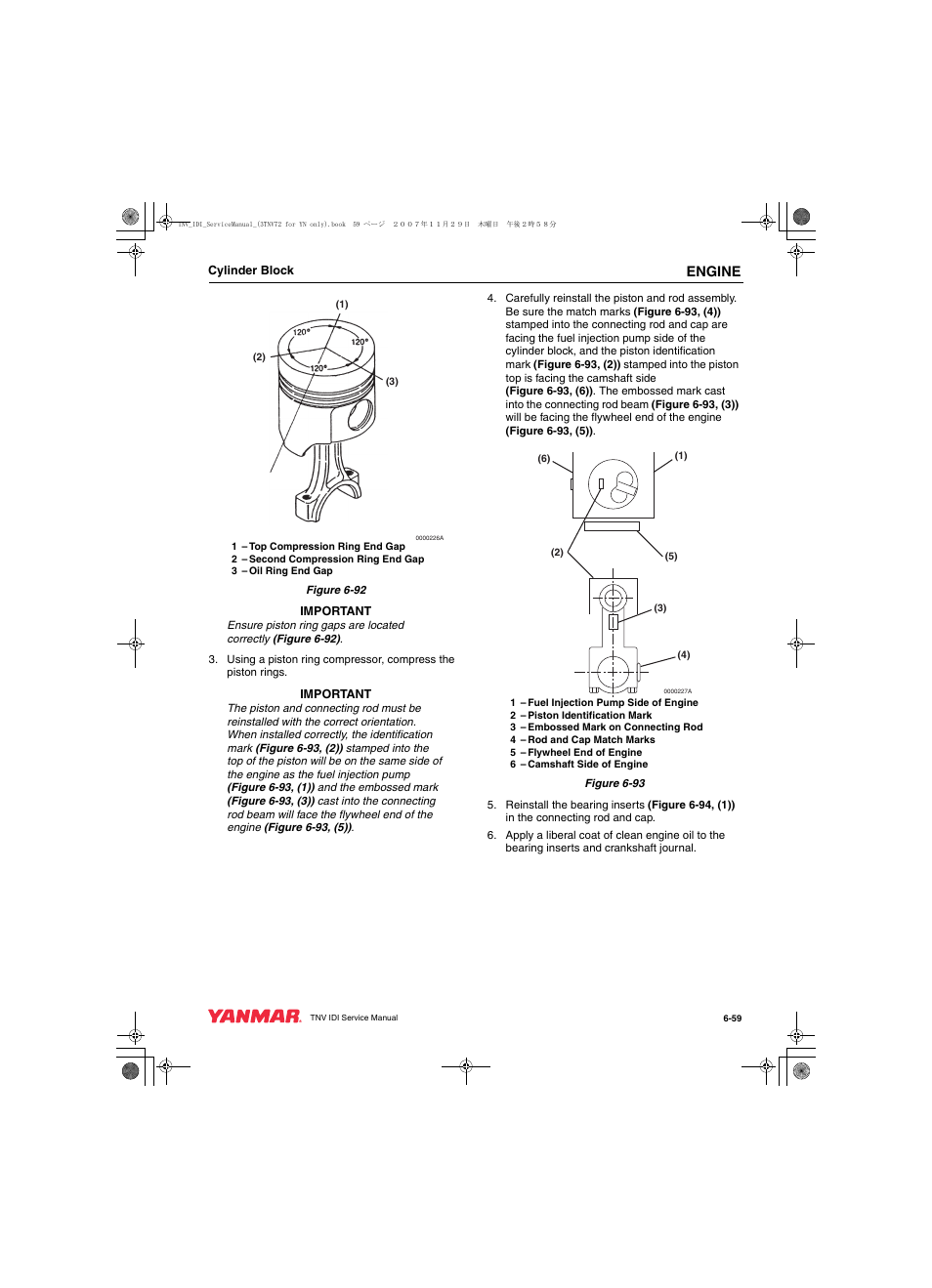 Engine | Cub Cadet Yanmar 3TNV72 User Manual | Page 158 / 283