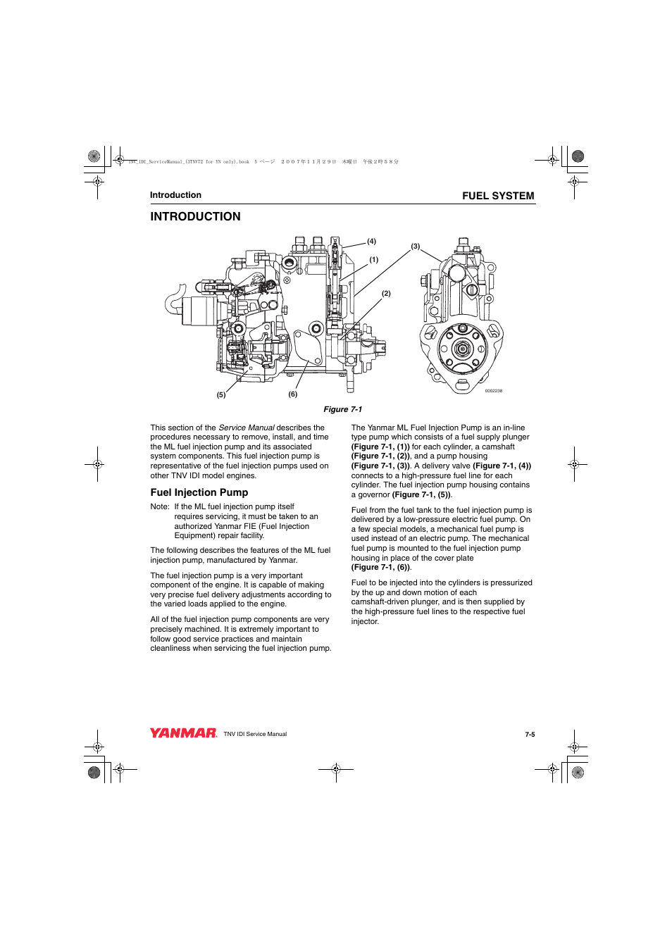 Introduction | Cub Cadet Yanmar 3TNV72 User Manual | Page 166 / 283