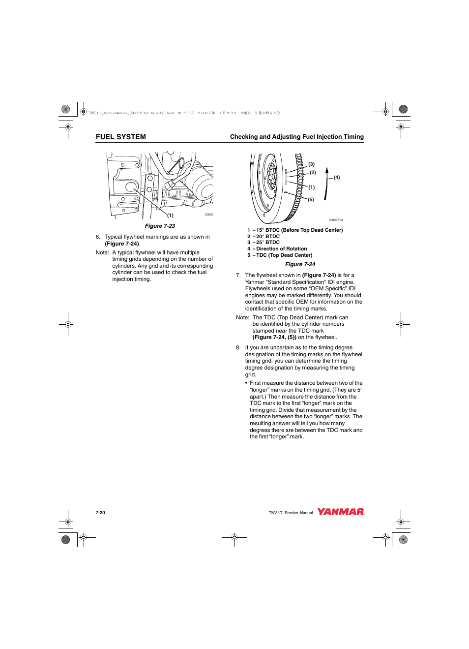 Fuel system | Cub Cadet Yanmar 3TNV72 User Manual | Page 181 / 283