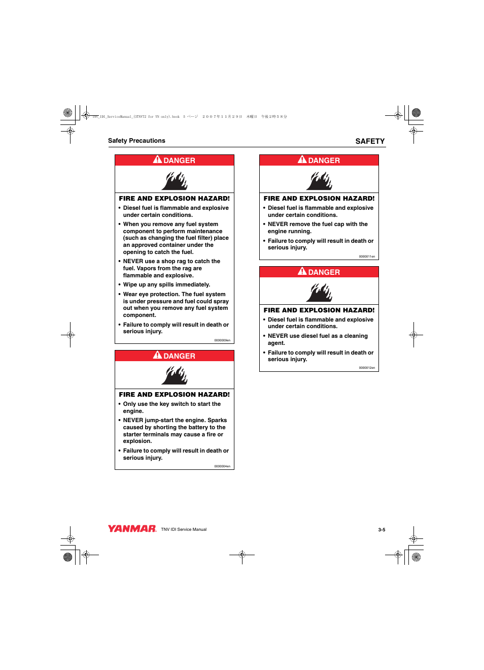 Cub Cadet Yanmar 3TNV72 User Manual | Page 20 / 283