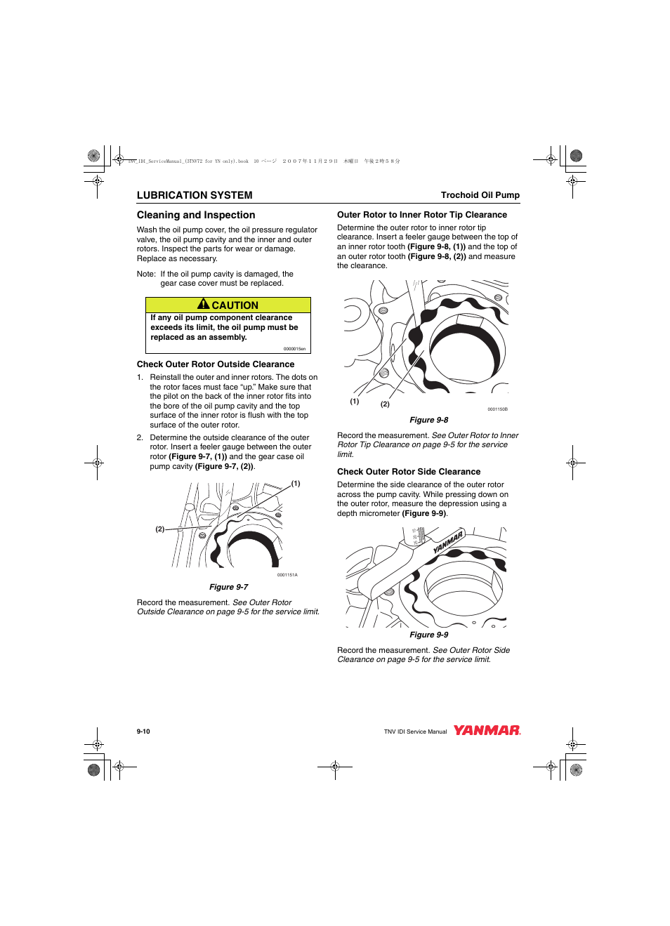 Cub Cadet Yanmar 3TNV72 User Manual | Page 211 / 283