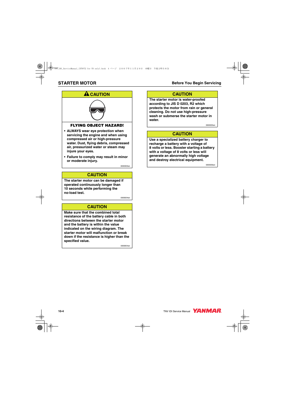 Cub Cadet Yanmar 3TNV72 User Manual | Page 217 / 283