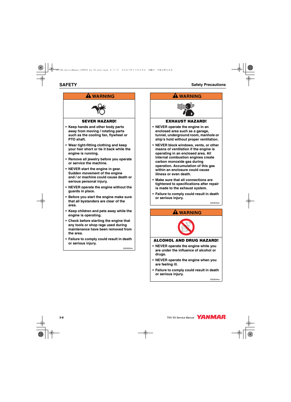 Cub Cadet Yanmar 3TNV72 User Manual | Page 23 / 283