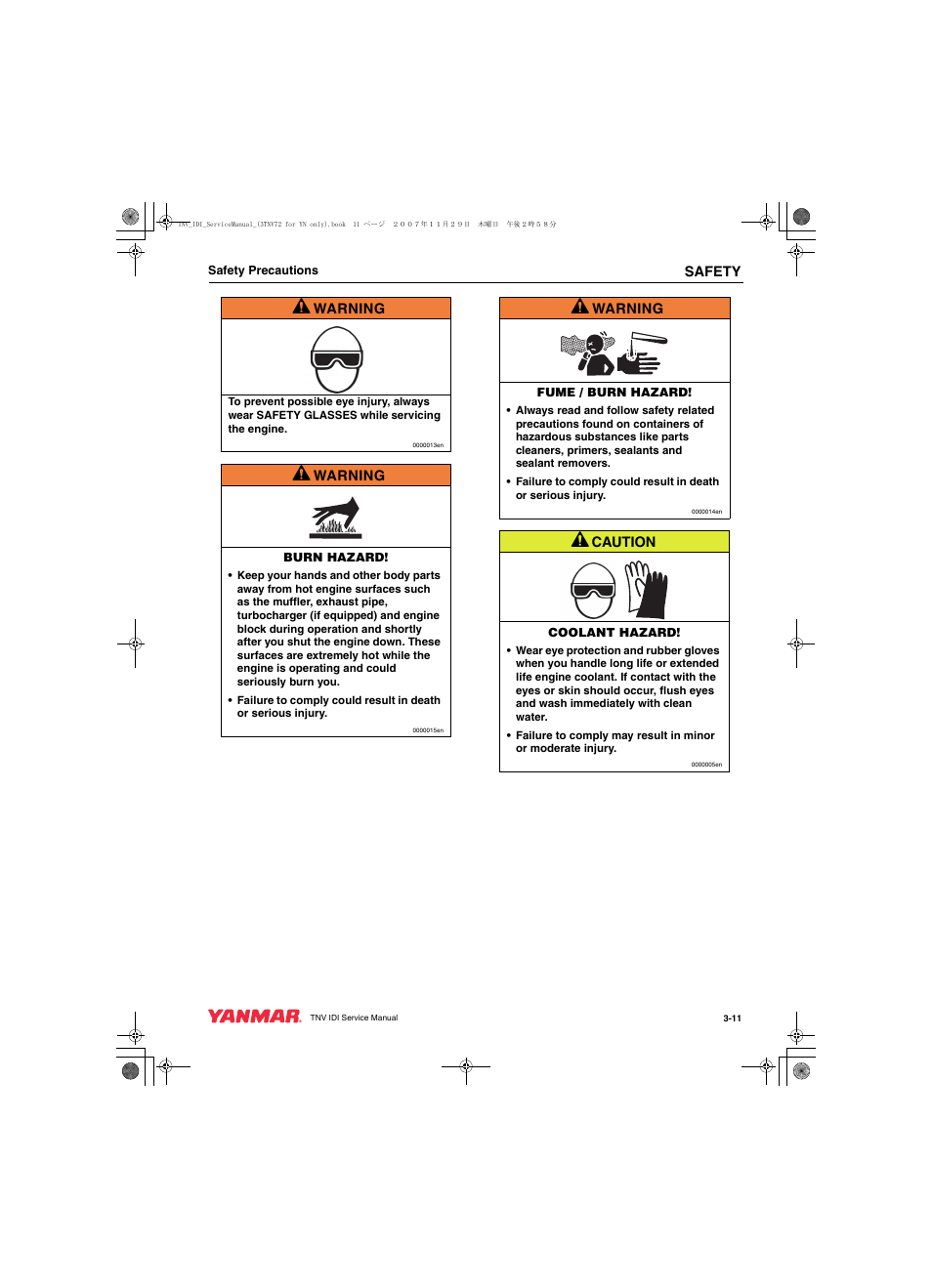 Cub Cadet Yanmar 3TNV72 User Manual | Page 26 / 283