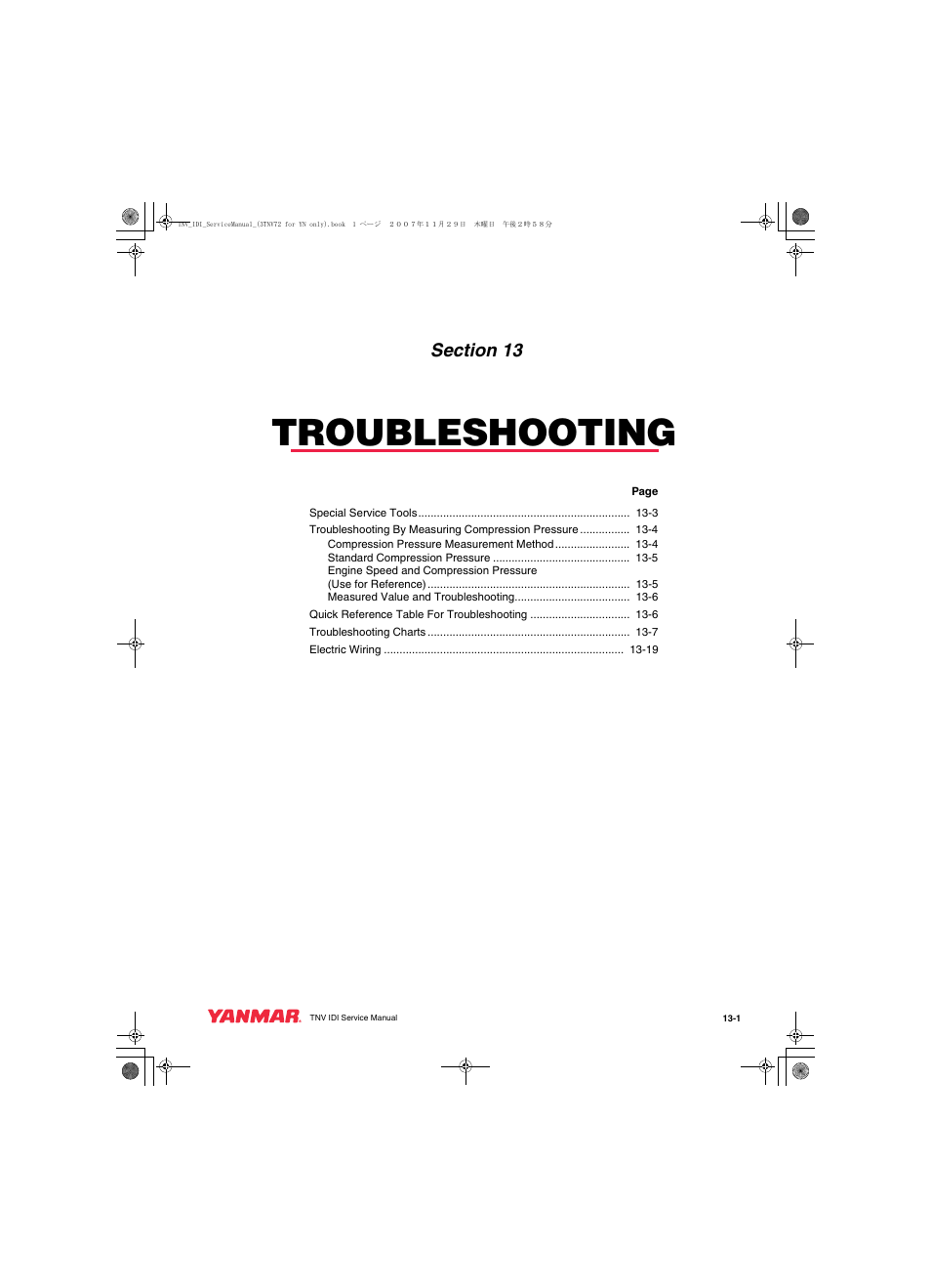 Troubleshooting | Cub Cadet Yanmar 3TNV72 User Manual | Page 264 / 283