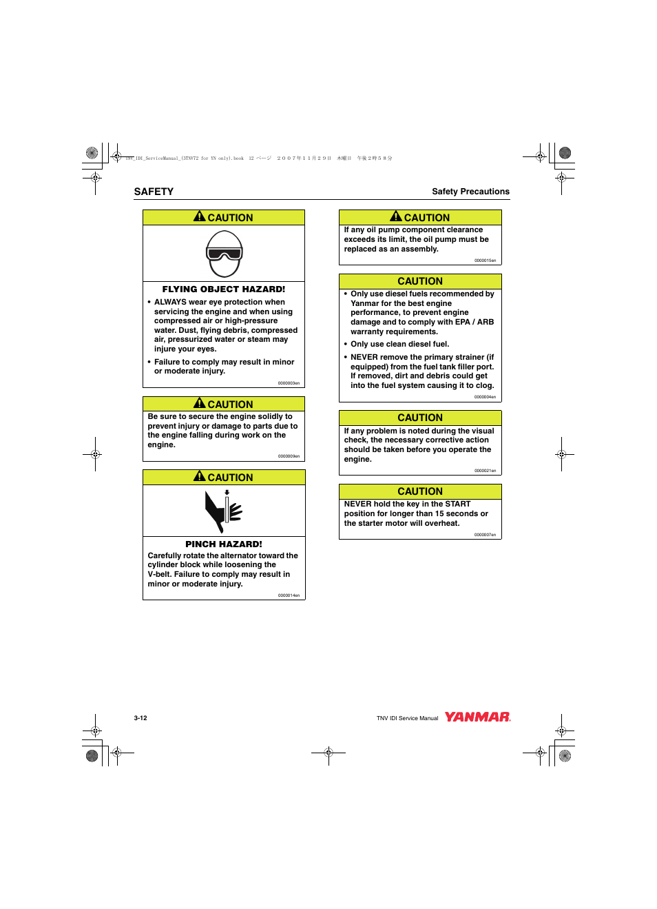 Cub Cadet Yanmar 3TNV72 User Manual | Page 27 / 283