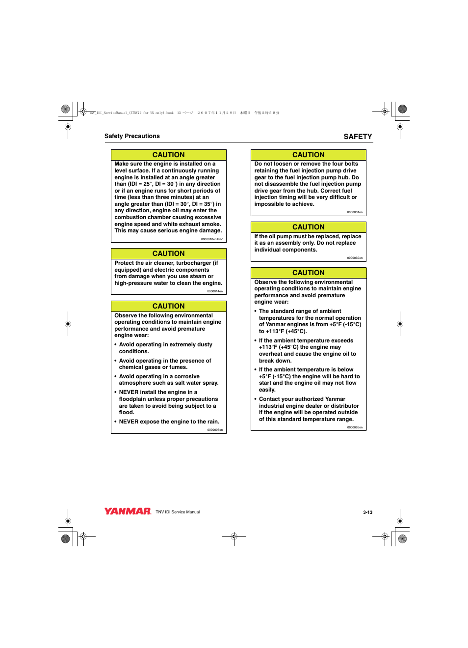 Cub Cadet Yanmar 3TNV72 User Manual | Page 28 / 283