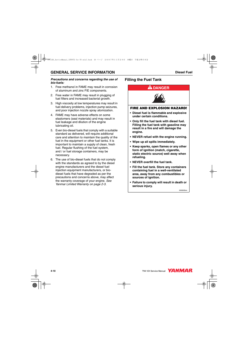 Cub Cadet Yanmar 3TNV72 User Manual | Page 45 / 283