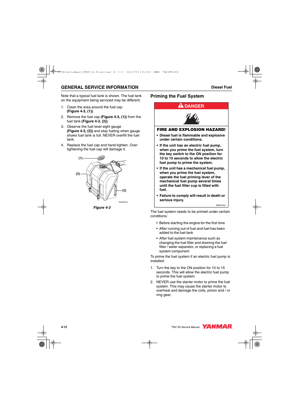 Cub Cadet Yanmar 3TNV72 User Manual | Page 47 / 283