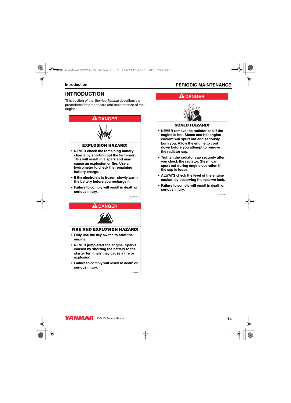 Introduction | Cub Cadet Yanmar 3TNV72 User Manual | Page 64 / 283