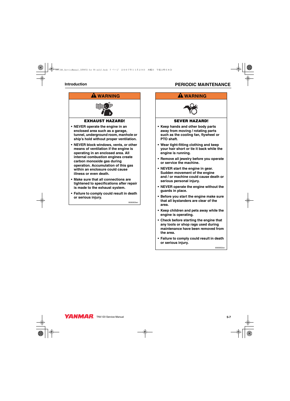 Cub Cadet Yanmar 3TNV72 User Manual | Page 68 / 283